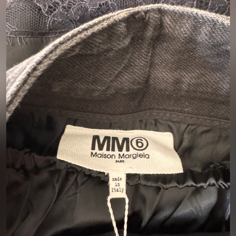 Maison Margiela MM6 Denim Insert Skirt - US 2 - Picture 6 of 10